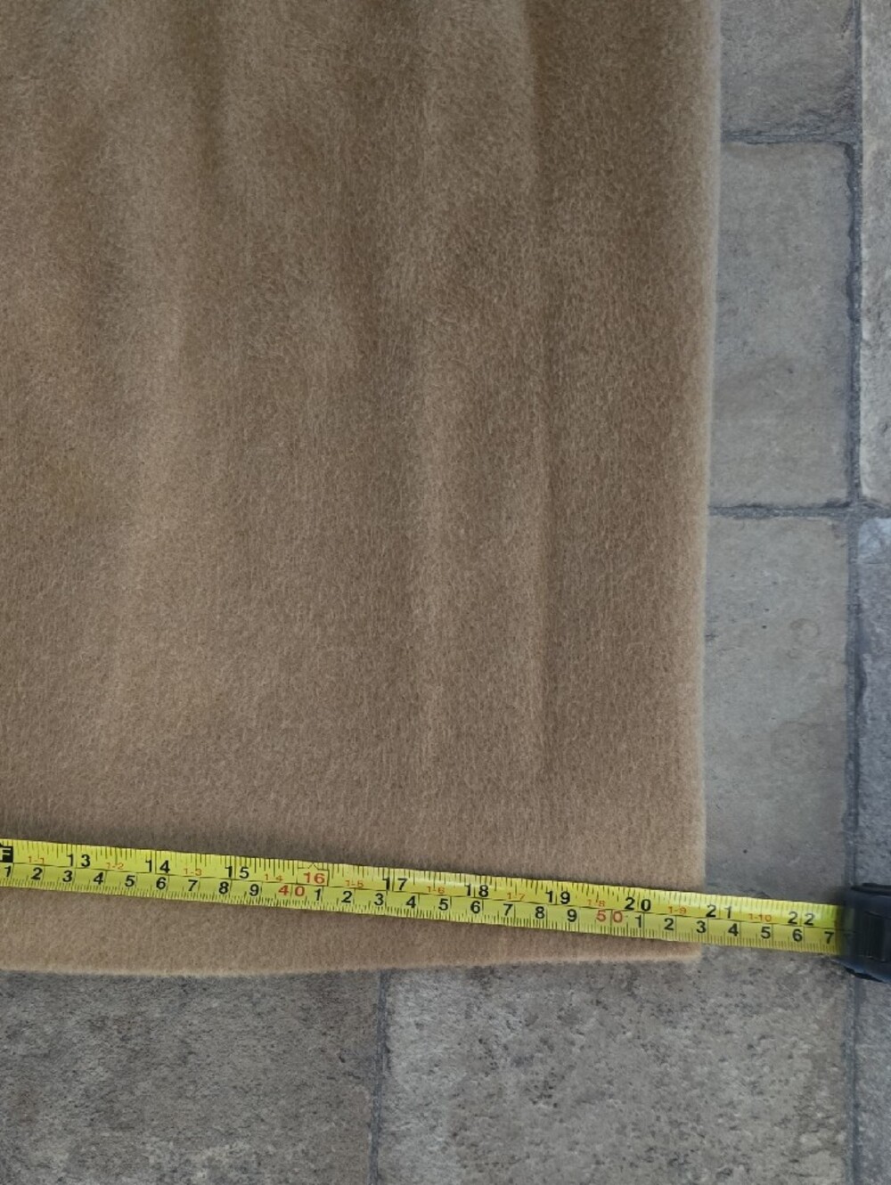 Vintage Brooks Brothers 100% Camel Hair Midi Pencil Skirt Pleated Tan Size 10 US - Picture 9 of 14
